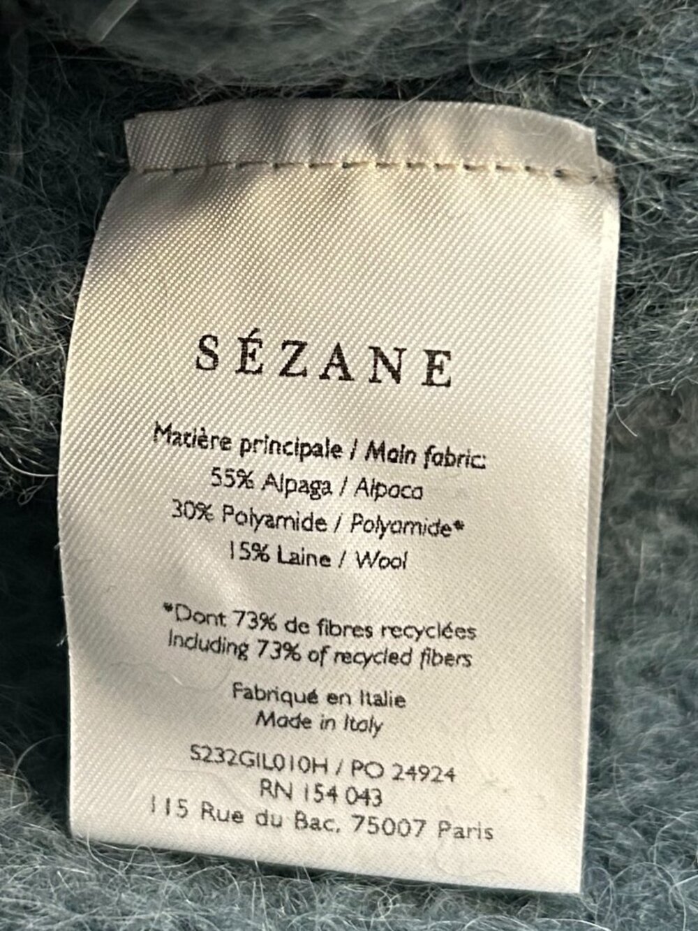 Sezane Emile Cardigan - Sage - XL - Picture 10 of 15